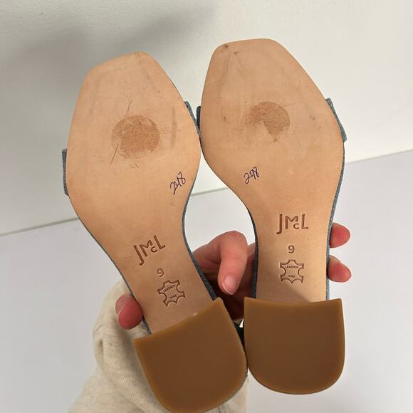 J. Mclaughlin Esme Denim Block Heels Blue Size 9 - Picture 6 of 7